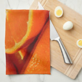 Orange Geschirrtuch 16" x 24" (Viertel Falte)