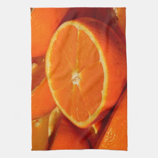 Orange Geschirrtuch 16" x 24" (Vertikal)