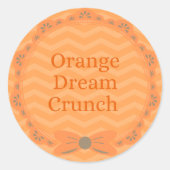ORANGE Geschmack 'Orange Dream Crunch' Aufkleber (Vorderseite)