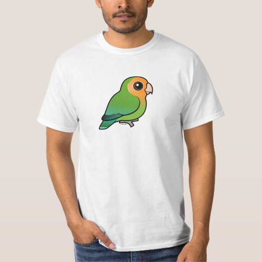 Orange-gesichtiger Pfirsich-gesichtiger Lovebird T-Shirt (Vorderseite)