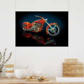 Orange gestorben poster (Küche)