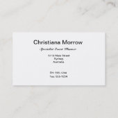 Orange gestreifte Event-Planer-Visitenkarte Visitenkarte (Rückseite)