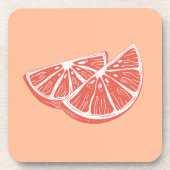 Orange Getränkeuntersetzer (Vorderseite)