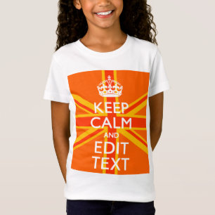 Orange Gewerkschafts-Jack-britischer FlaggeSwag T-Shirt