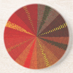 Orange gewundene Turbulenz Getränkeuntersetzer