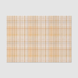 Orange Gewürz Tartan Kariertes Muster drucken Seidenpapier