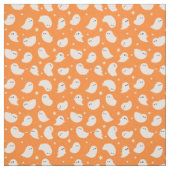 Orange Ghost Doodle Muster Stoff (Muster)
