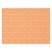 Orange Ghost Doodle Muster Tischdecke (Vorderseite (Horizontal))