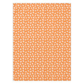 Orange Ghost Doodle Muster Tischdecke (Vorderseite)