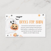 Orange Ghost Halloween Little Boo Books for Baby Begleitkarte (Vorderseite)
