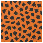 Orange Ghost Happy Halloween Modern Stoff (Nahaufnahme)