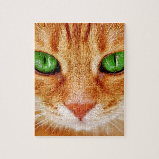 ORANGE GINGER CAT KITTEN PUZZZLE PUZZLE (Vertikal)