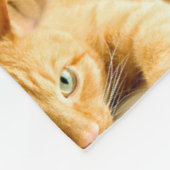 Orange Ginger Cat Pattern Fleecedecke (Ecke)