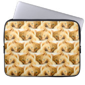 Orange Ginger Cat Pattern Laptopschutzhülle (Vorderseite)