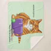 Orange Ginger Coffee Cat Funny Sherpadecke (Vorderseite)