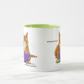 Orange Ginger Coffee Cat Funny Tasse (Zentrum)