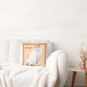Orange Ginger und White Cat Personalisiert Kissen