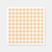 Orange Gingham Baby Dusche Serviette (Vorderseite)