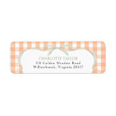 Orange Gingham Baby Shower (Vorne)