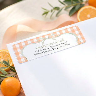 Orange Gingham Baby Shower