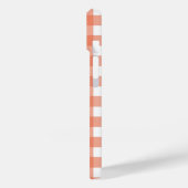 Orange Gingham Case-Mate iPhone Hülle (Rückseite / Links)