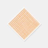 Orange Gingham Fall Serviette (Ecke)