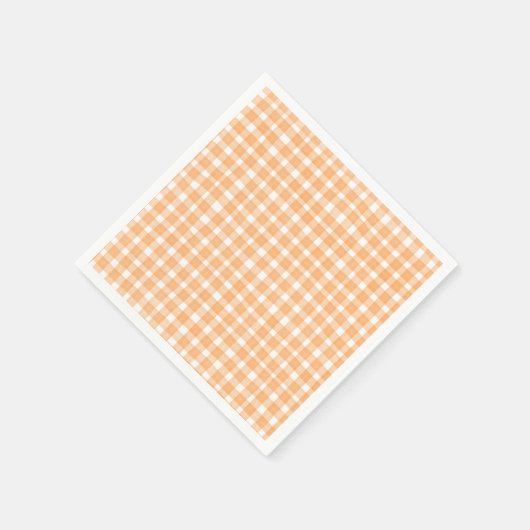 Orange Gingham Fall Serviette (Ecke)