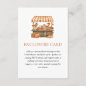 Orange Gingham Fresh Off The Market Enclosure Card Begleitkarte (Vorderseite)