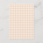Orange Gingham Fresh Off The Market Enclosure Card Begleitkarte (Rückseite)