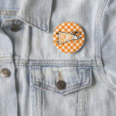 Orange Gingham Game Day Wimpel Button (Beispiel)