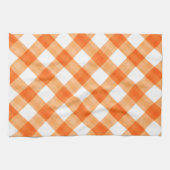 Orange Gingham Geschirrtuch (Horizontal)