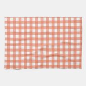 Orange Gingham Geschirrtuch (Horizontal)