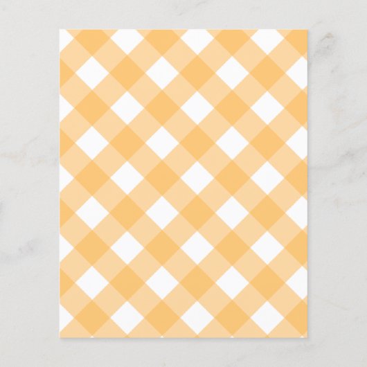 Orange Gingham-Gingham-Gaumenfreak Flyer (Hinten)