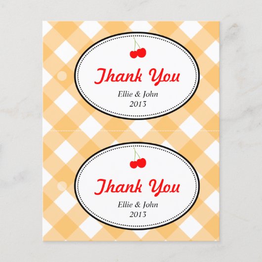 Orange Gingham-Gingham-Gaumenfreak Flyer (Vorne)