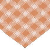 Orange Gingham Herbst Kurzer Tischläufer (Ecke)