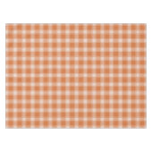 Orange Gingham Herbst Tischdecke (Vorderseite (Horizontal))