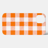 Orange Gingham Karo Pattern Case-Mate iPhone Hülle (Rückseite (Horizontal))