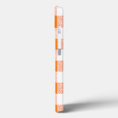 Orange Gingham Karo Pattern Case-Mate iPhone Hülle (Rückseite / Links)