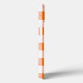 Orange Gingham Karo Pattern Case-Mate iPhone Hülle (Rückseite / Rechts)