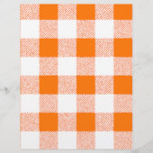 Orange Gingham Karo Pattern Flyer (Vorne)
