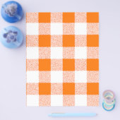Orange Gingham Karo Pattern Flyer (Einzeln)
