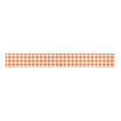 Orange Gingham Karo Pattern Ripsband (Vorderseite)