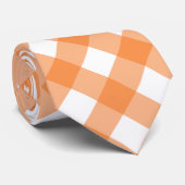 Orange Gingham-Krawatte Krawatte (Gerollt)