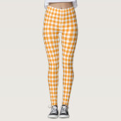 Orange Gingham Leggings (Vorderseite)