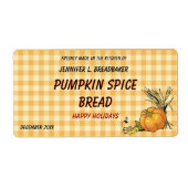 Orange Gingham mit Pumpkin und Weizen-Lebensmittel (Vorne)