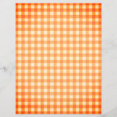 Orange Gingham Pumpkin Fall Word Search (Rückseite)