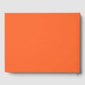 Orange Gingham-Schleife Abschlussfeier Gästebuch (Rückseite)