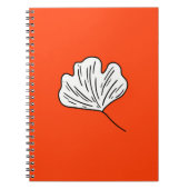 Orange Ginkgo Resilience and Hope Notizblock (Vorderseite)