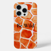 Orange Giraffe Animal Print Case-Mate iPhone Hülle (Rückseite)