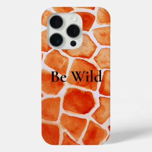 Orange Giraffe Animal Print Case-Mate iPhone Hülle